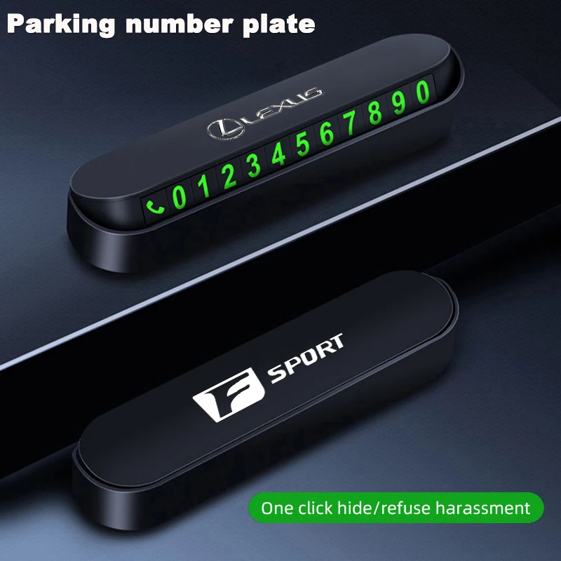 مواقف السيارات رقم الاتصال لوحة نقل بطاقة اتصال السيارة لكزس FSPORT LBX NX RX 350h 450h ES UX 300e GS GX IS LS LX CT LC RC #1