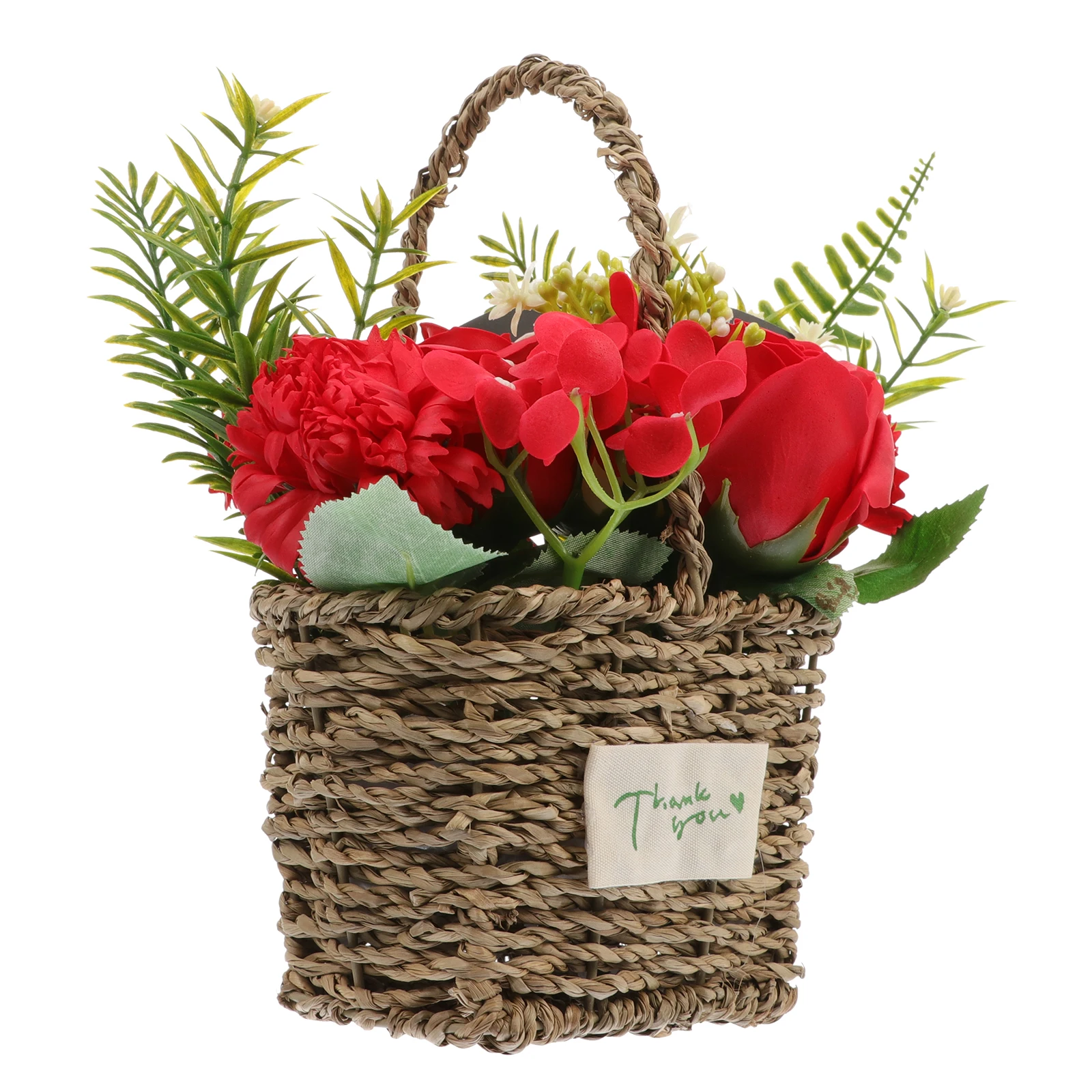 

Soap Bouquet Eternal Pink Rattan Girl Basket Artificial Rose Valentine Flowers Soap Flower Petal Long Lasting H made