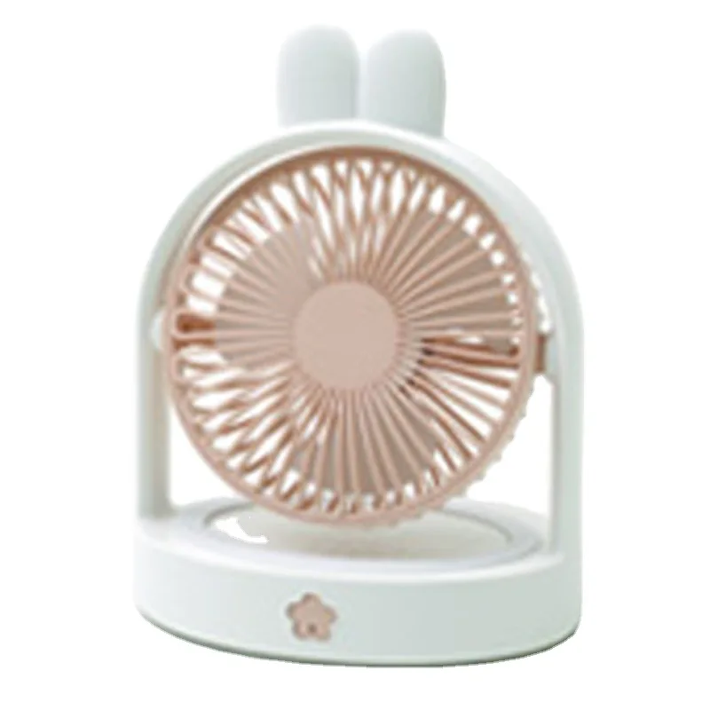 Cartoon Fan Desktop Fan, Three Speed, Large Capacity USB Storage Fan, Office Desktop Fan