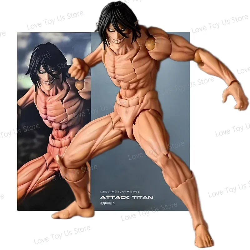 جديد حار Kaiyodo Revoltech مذهلة ياماغوتشي هجوم على تيتان إرين جايجر أنيمي عمل أرقام كو نموذج جمع اللعب الهدايا #1