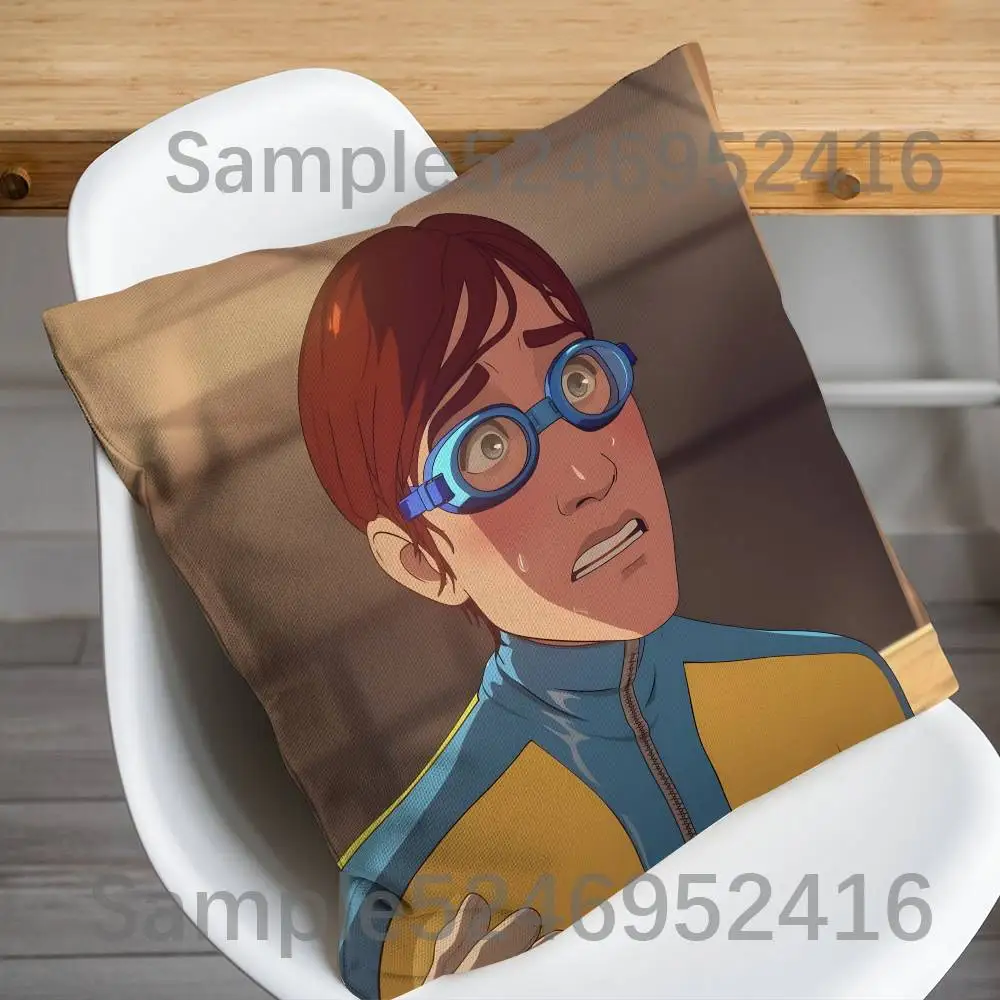 D-Dispatch W-Waterboy Game Pillow Case Short Plush Sofa Decorative Gift Home Double-sided Printing Cushio 4