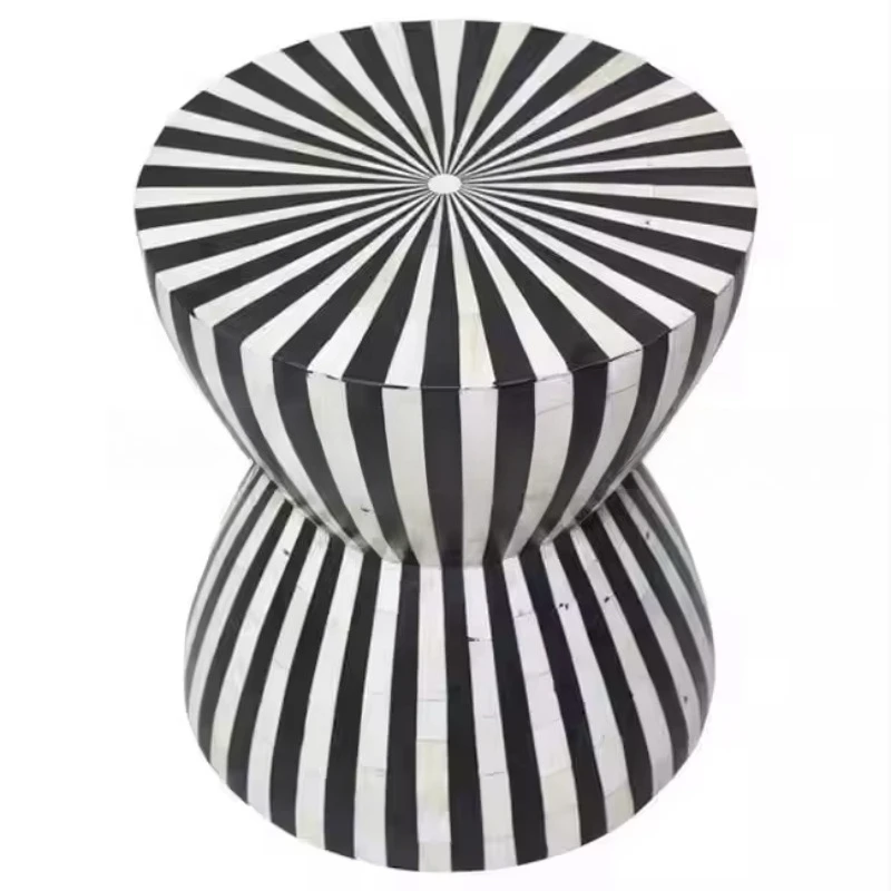 

High quality modern bar bone inlaid stool handmade eco-friendly home and hotel
