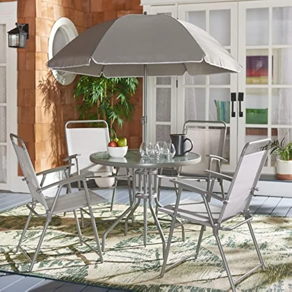 Outdoor Collection PAT9036 Dining Set, Grey