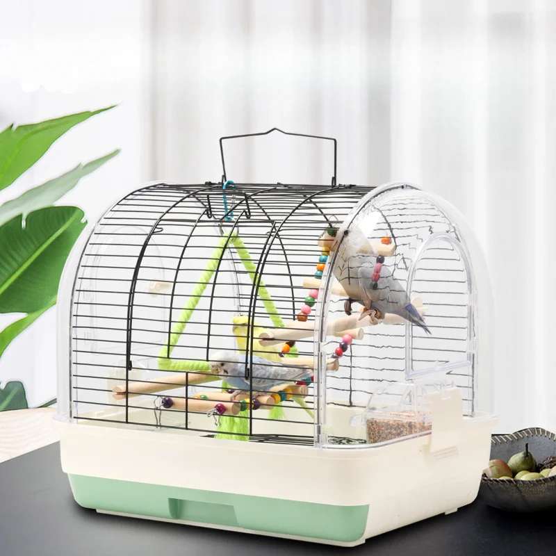 

Carrier Outdoors Large Bird Cages Budgie Canary Metal Villa Bird Cages Breeding Southe Park Jaula Pajaro Pet Products WZ50BC