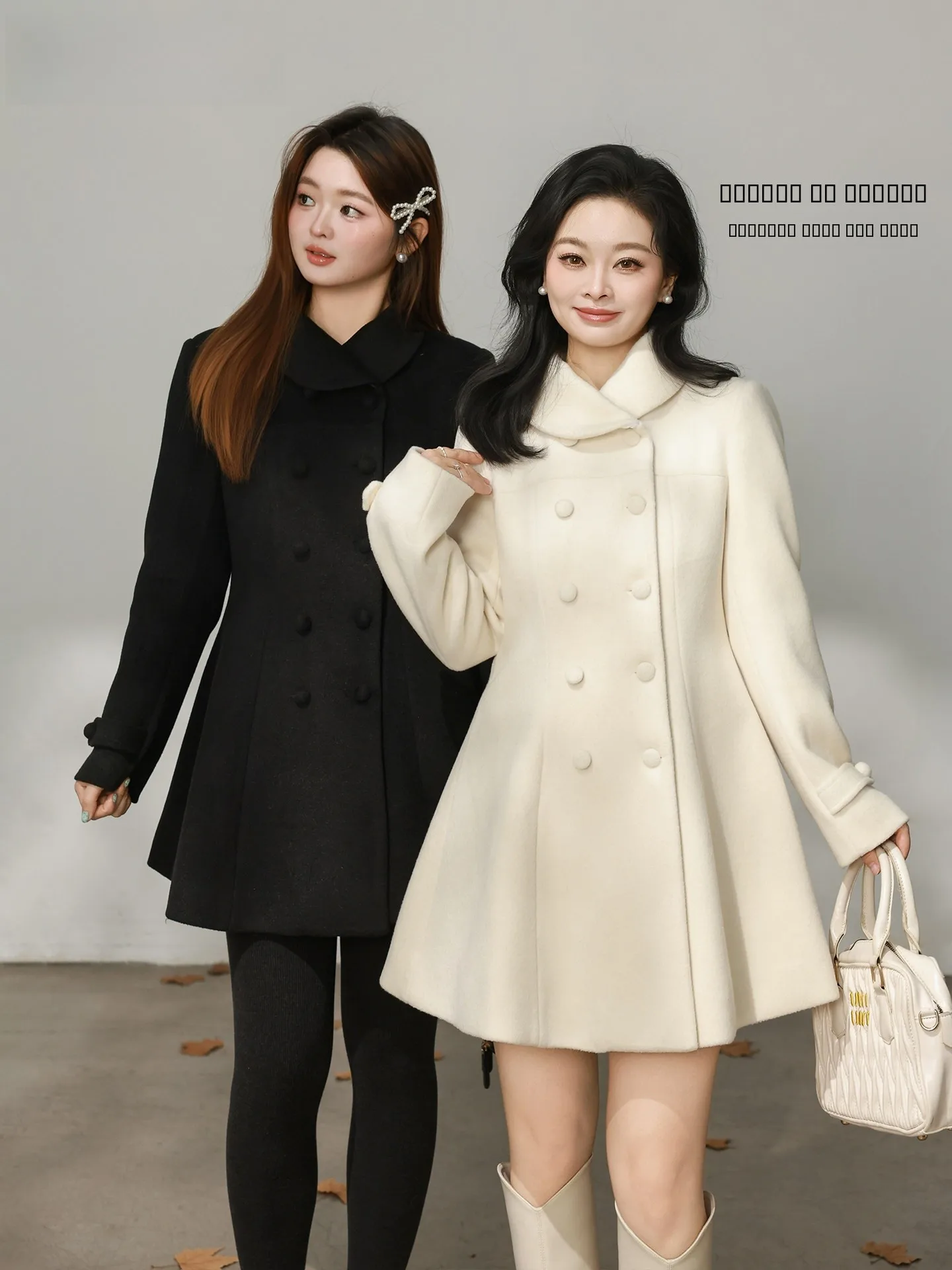 

Женское шерстяное пальто DM00 больших размеров, модное, элегантное, приталенное, с отложным воротником, с завышенной талией, зимнее