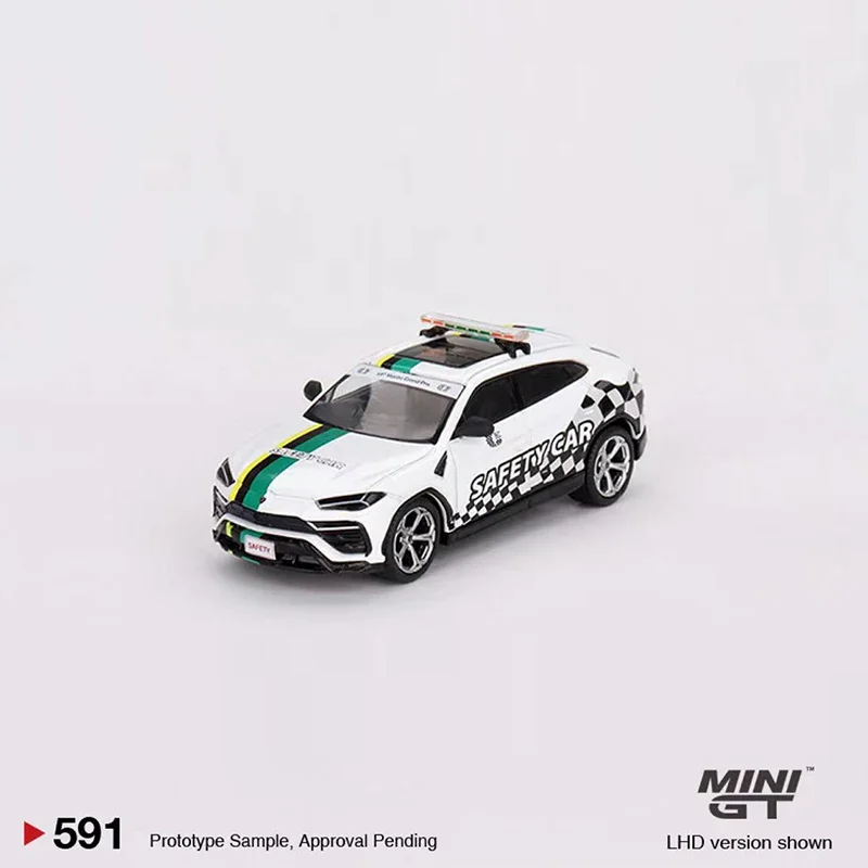 

MINI GT 1:64 Model Car Lambor Urus 2022 Macau GP Official Safety Car Alloy Vehicle #591