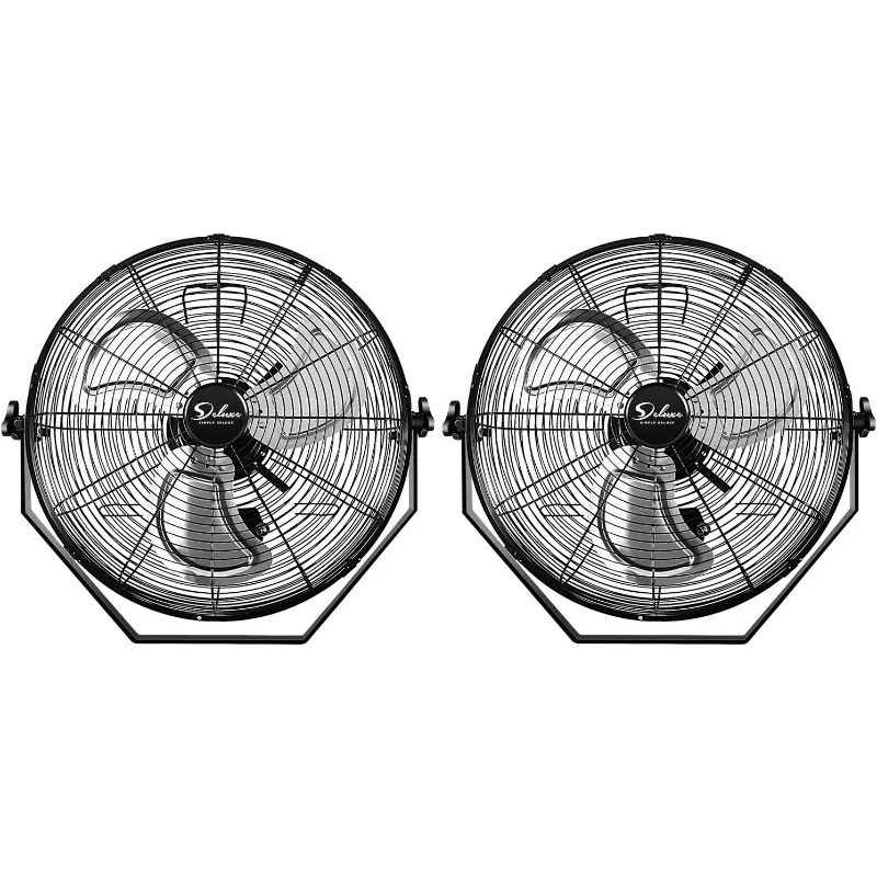 Simple Deluxe 18 Inch Industrial Wall Mount, 3 Speed Commercial Ventilation Metal Fan for Warehouse, Greenhouse, Workshop