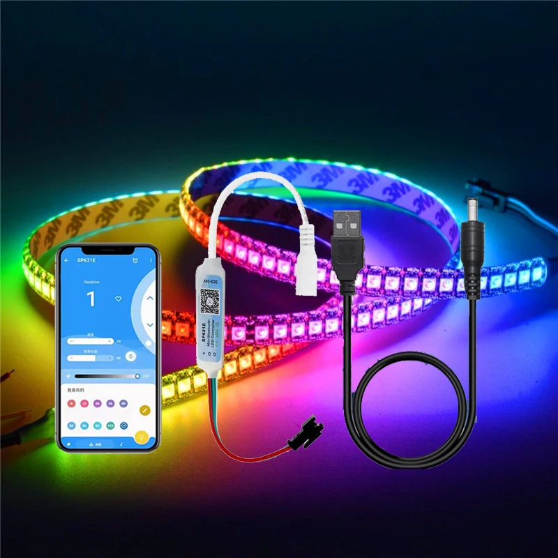 

WS2812B WS2812 Led Strip,Individually Addressable Smart RGB Led Strip,Black/White PCB Waterproof IP30/65/67 DC5V1m 2m 3m 4m 5m