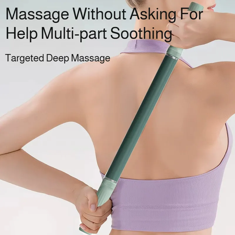 عصا تدليك الجسم اليوغا اللياقة البدنية مكافحة السيلوليت العضلات عصا تدليك الجسم تمتد اليوغا مريح التدريب الاسترخاء أداة