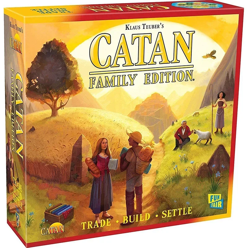 CATAN 패밀리 에디션 보드 게임 번들, 기본 게임, 선원, 도시 및 기사, 3-4 인용, 60 분 재생 시간 