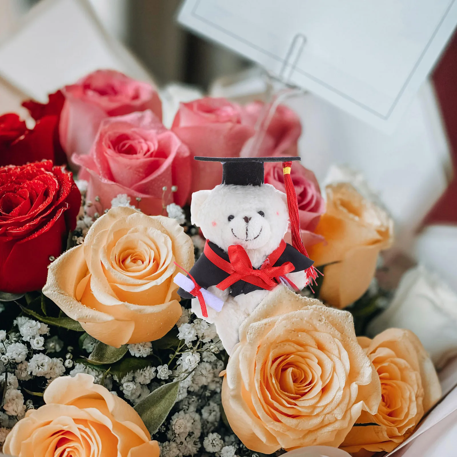 

Mini Graduation Bear Soft Stuffed Animals for Favor Party Decorations Bulk Toy Gifts Graduate Centerpiece