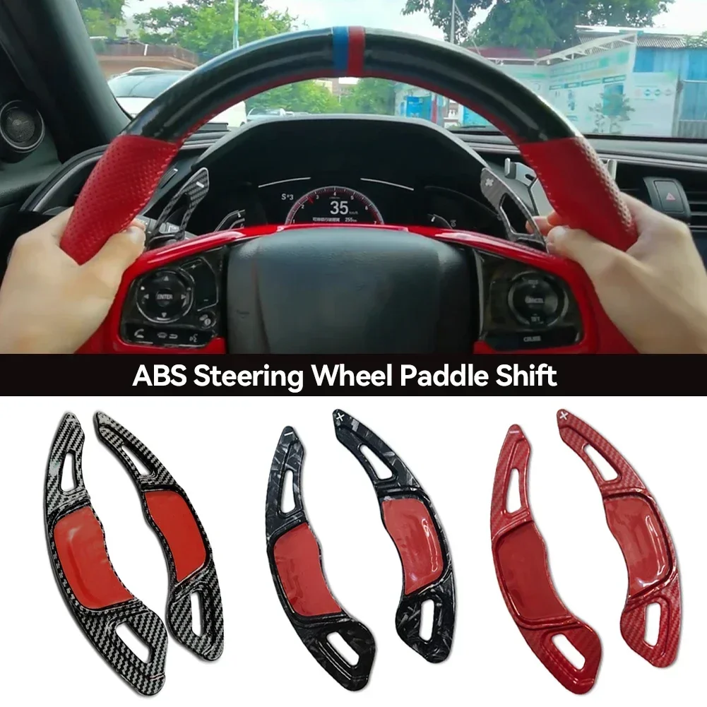 2pcs Carbon Fiber Car Steering Wheel Shift Paddle Extension Shifters For VW Golf 7 Rline 7.5 GTI Tiguan Sagitar POLO MK7 GTD GTE