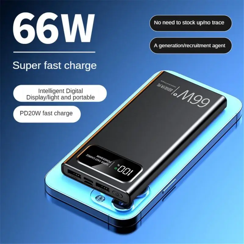 10000MAH 20000MAH Ultra Fast CHARGING Mo-bile Power 66W Super FAST CHARGE PD20W Super Fast Charger Fast Charger ชาร์จ