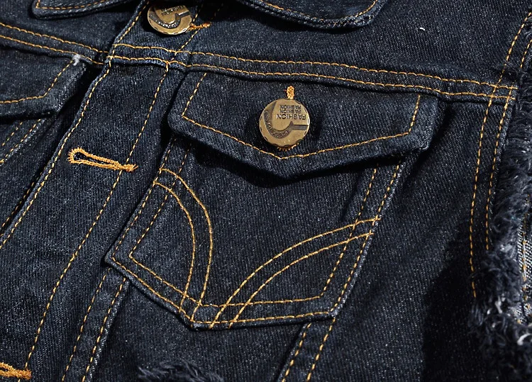 2025 Men's Fashion Jeans Sleeveless Jacket Vest Male Black Blue Denim Jeans Vest Man Cowboy Outdoors Waistcoat Mens Jacket Vest 10 S6e3070cf352342c1b1de6f2821e4741cn
