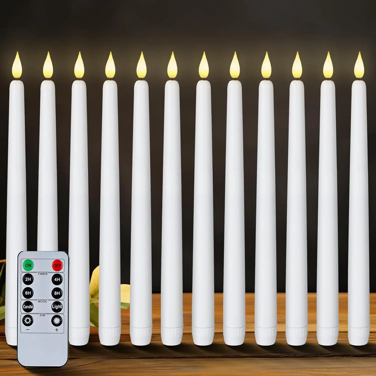 LED Flameless Taper Candles 6.5/11\