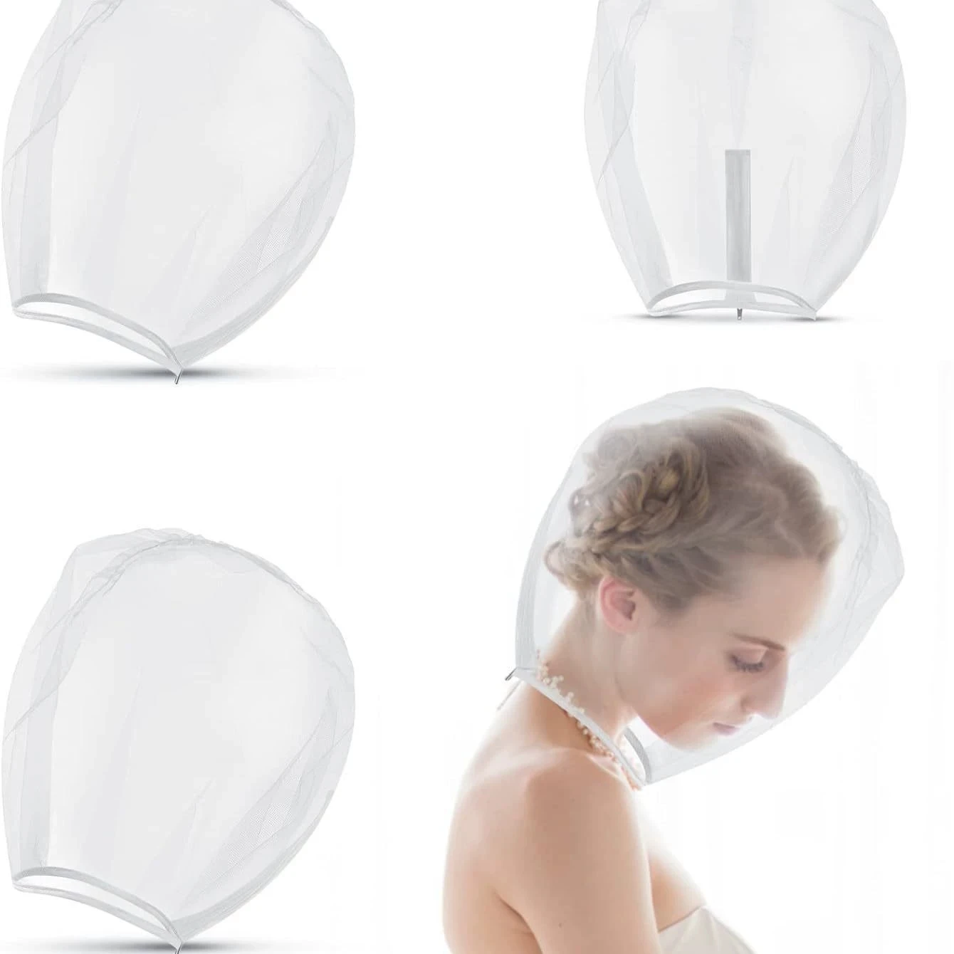 Single Party vs. Bridal Party: Short European and American Wedding Veil, Netting Head Cover, Mask