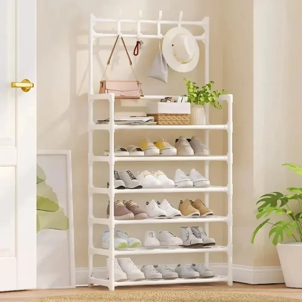 

Multi Layer Shoe Rack Home Shoe Storage Cabinet Multi Layer Steel Pipe Shoe and Hat Rack Capacity Shoe Rack Multifunctional