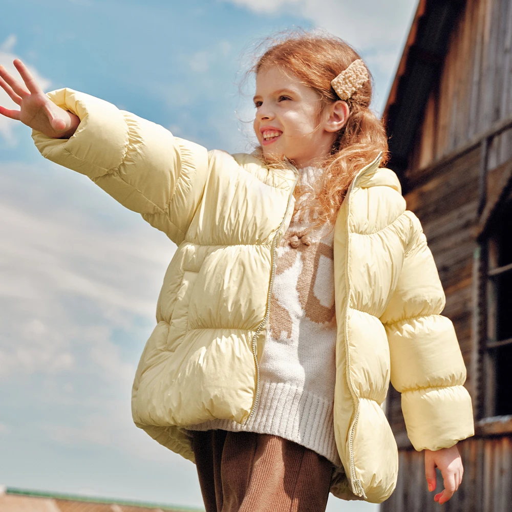 Dave Bella Girls Thicken White Duck Down Parka Jacket Hooded Children Winter Warm Coats Windproof Outwear Clothes DK4264410