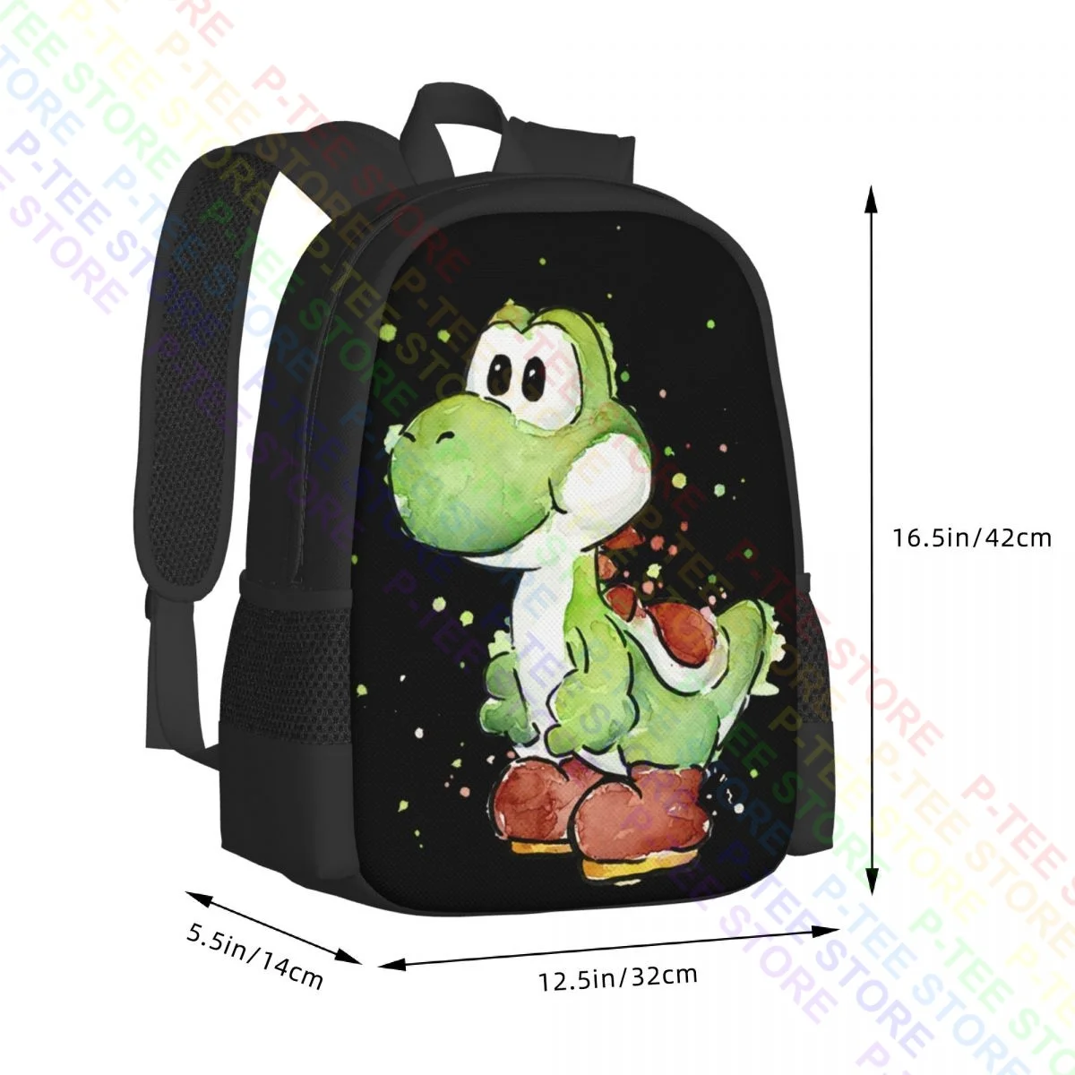 Yoshi WatercolorBackpack Large Capacity Bookbag Bags For Travel