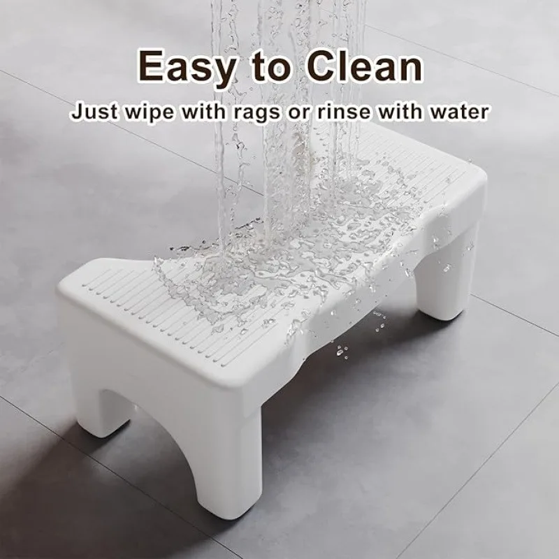 1 PC Bathroom toilet stool, upgraded toilet footstool, adult squat toilet stool, adult bathroom stool, strong load-bearing capacity, white.Back-to-school gifts, gifts for friends, Thanksgiving gifts, Valentine's Day gifts