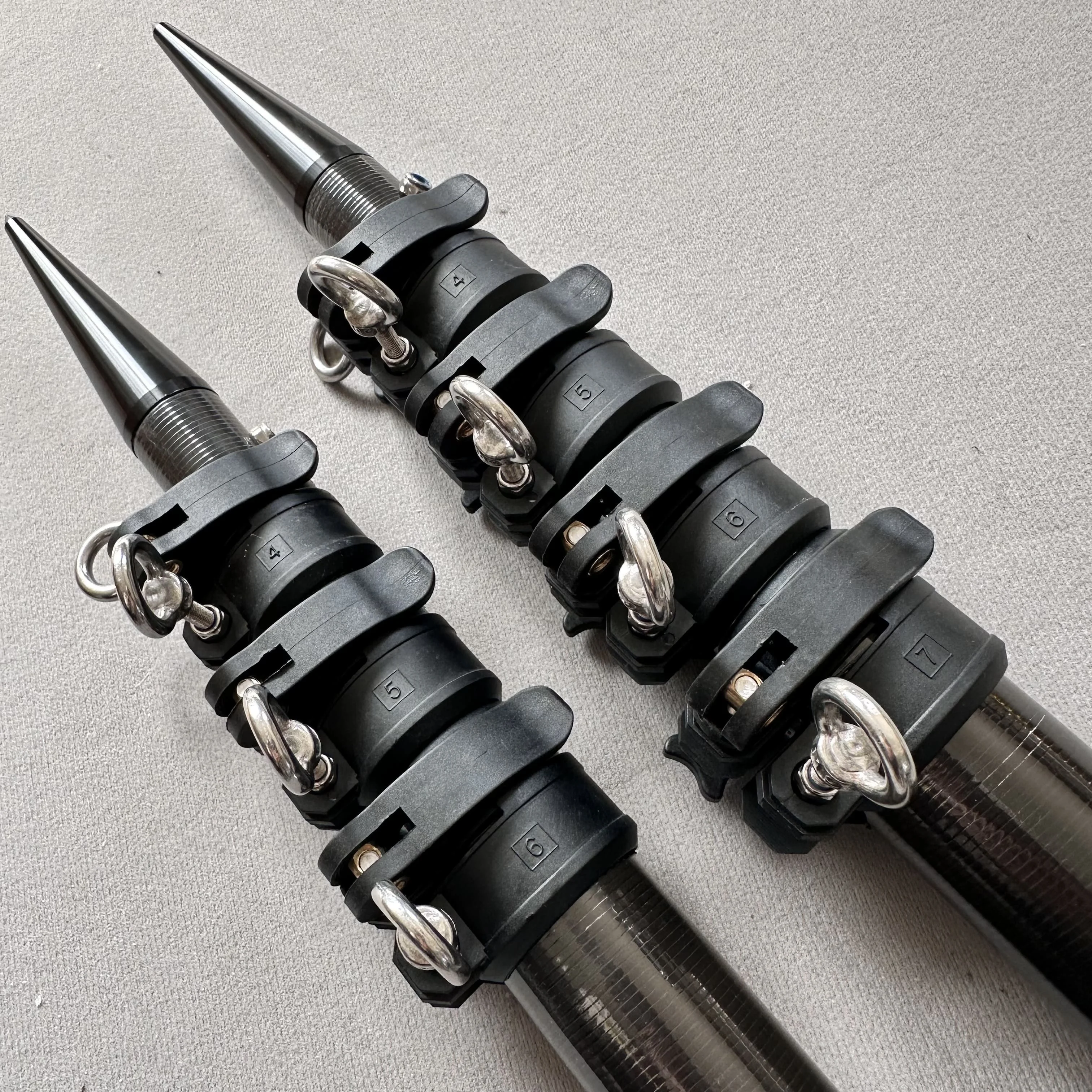 عمود مداد تلسكوبي من ألياف الكربون مخصص 100% من ألياف الكربون #1