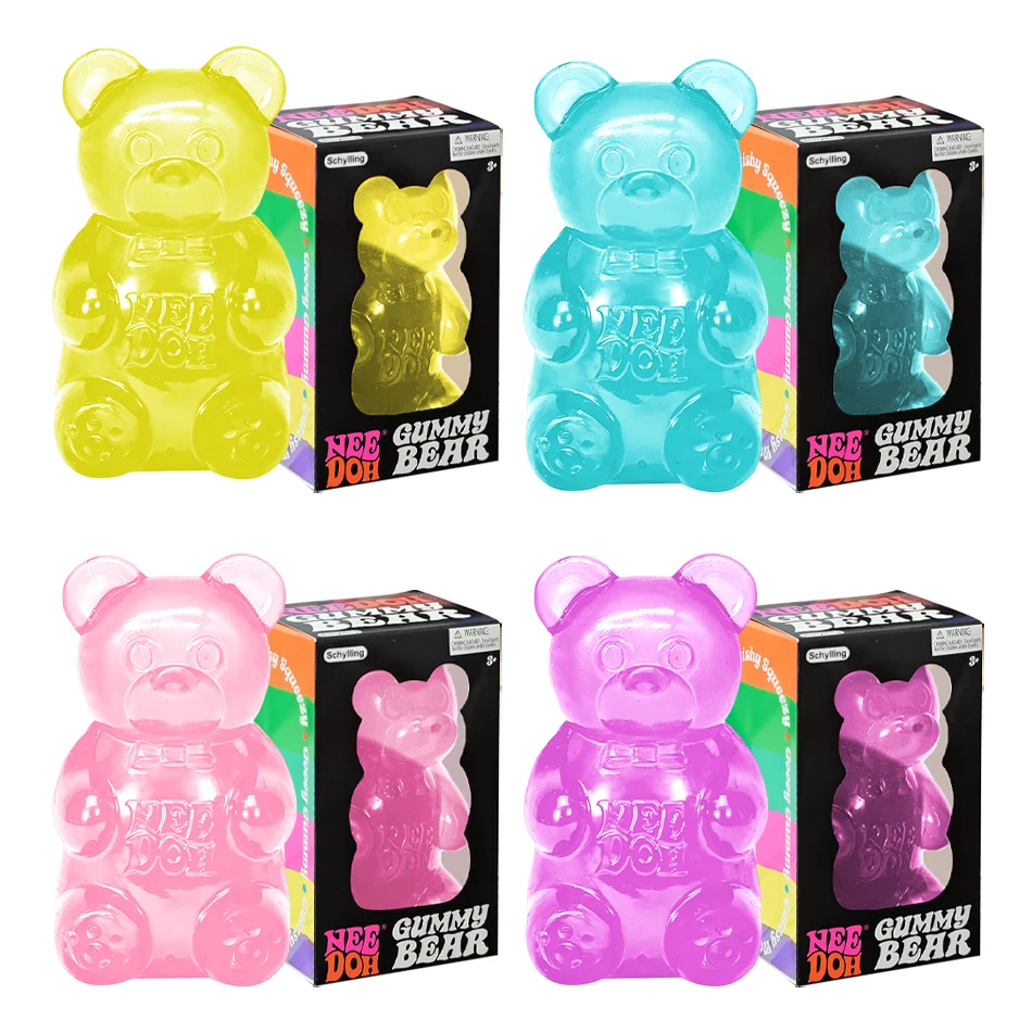 Maltose Niedlicher Bär Maltose Quetschspielzeug Buntes Sensorisches Spielzeug Kreatives Neues Produkt Schreibtischdekoration Stressabbau-Puppe Geschenke – Detail 2