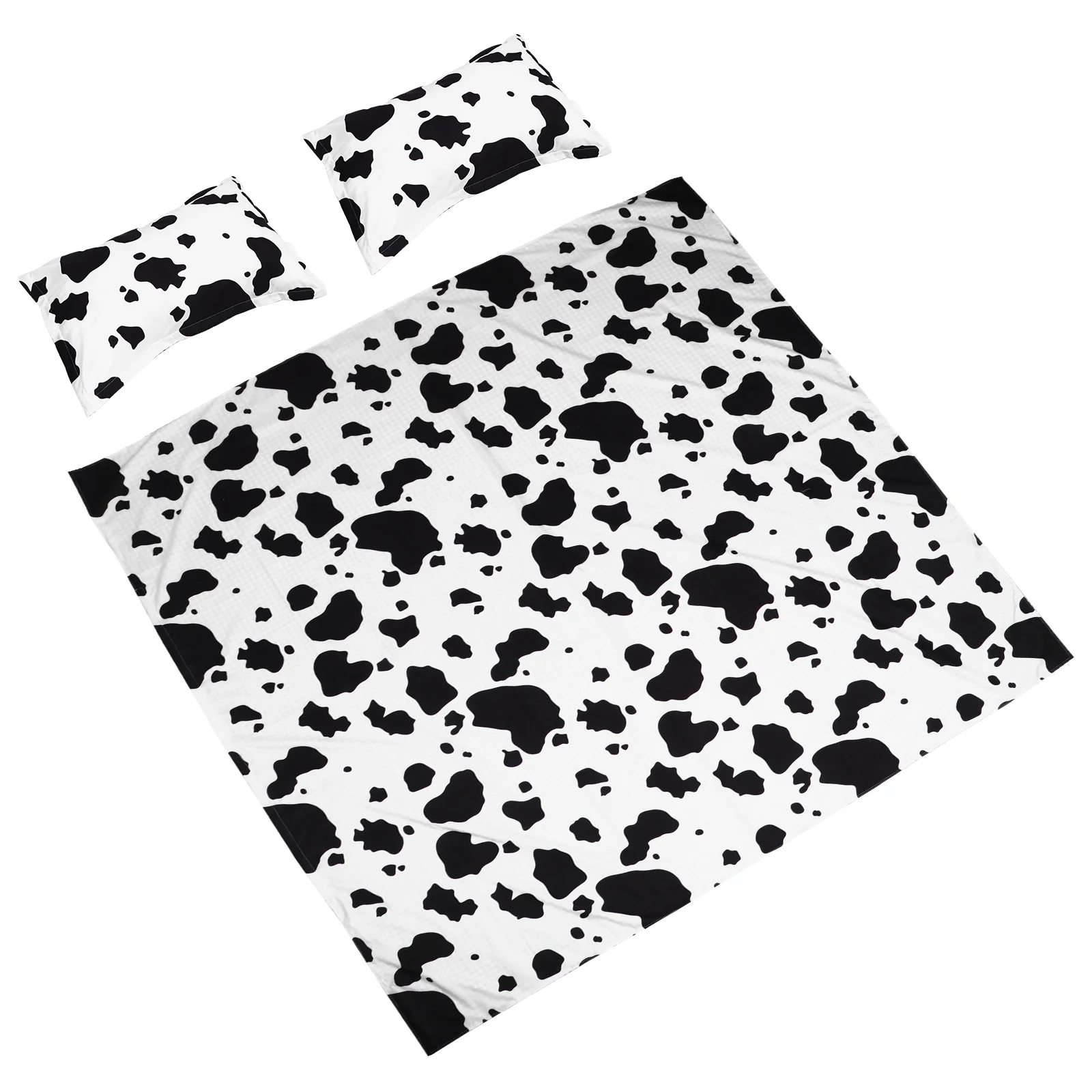 3Pcs/Set Milk Cow Pattern Bedding Modern Cartoon Cover Set with Pillowcases cotton bedding set quilt bedding set