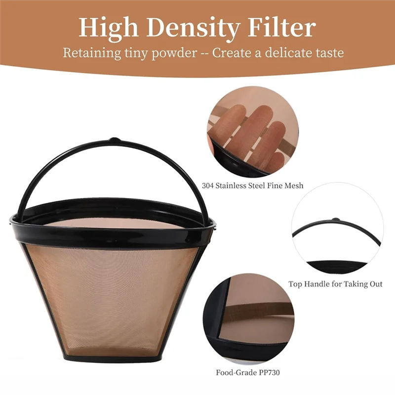 

【STOCK】Reusable Coffee Filter Replacement For Espresso Machines For Ninja CFP201 CFP300 CFP301(C) CFP305 CFP400 CFP451