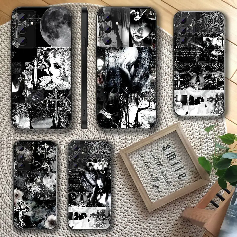 

Emo Idk Dark Phone Case For Samsung S26,S24,S22,S25,S23,S30,S21,Ultra,Plus,5G ,Fe,Lite Shockproof Cover