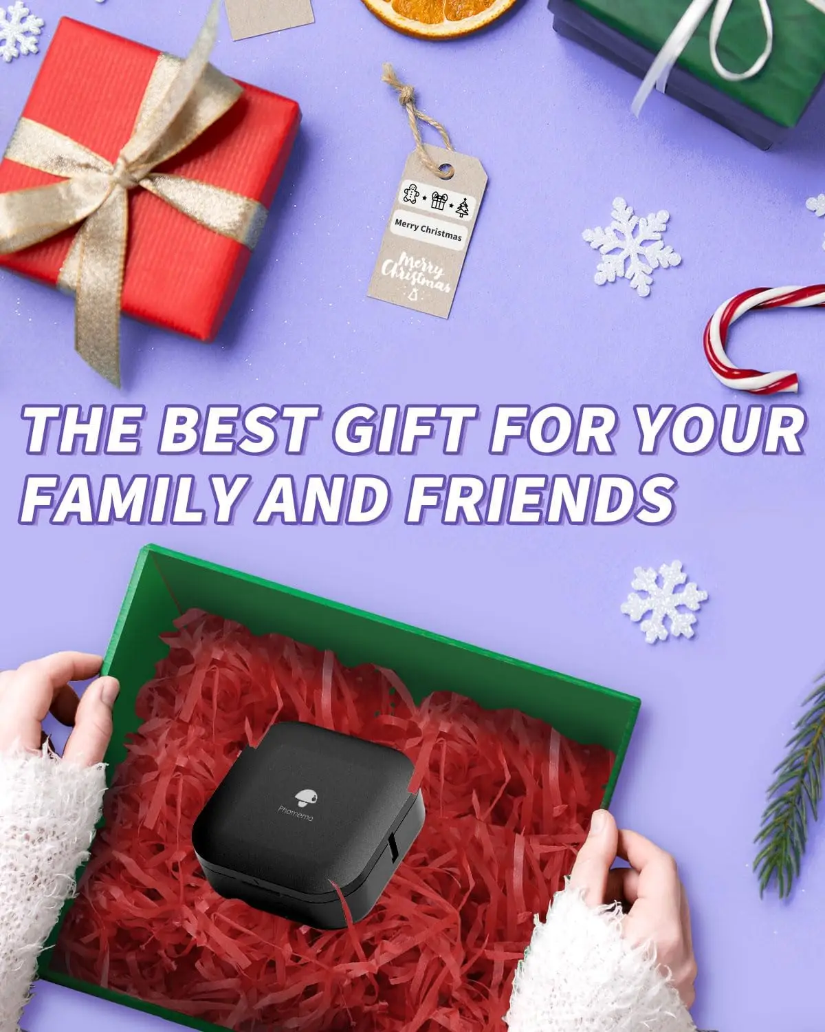 Phomemo Q30 Label Maker Machine Inkless Thermal Label Printer Bluetooth Portable Handheld Mini Labeler for School Home Office