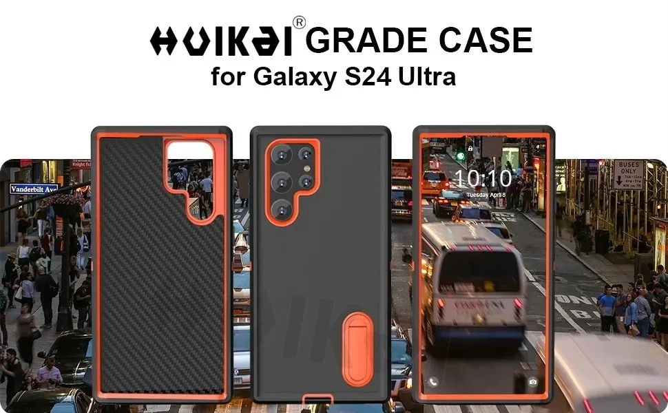 Hülle für Samsung Galaxy S26 Ultra S25 Edge S24 S23 A16 A56 Body 3-in-1 Stoßfeste Robuste Kratzfeste Schutzhülle mit Ständer – Detail 5