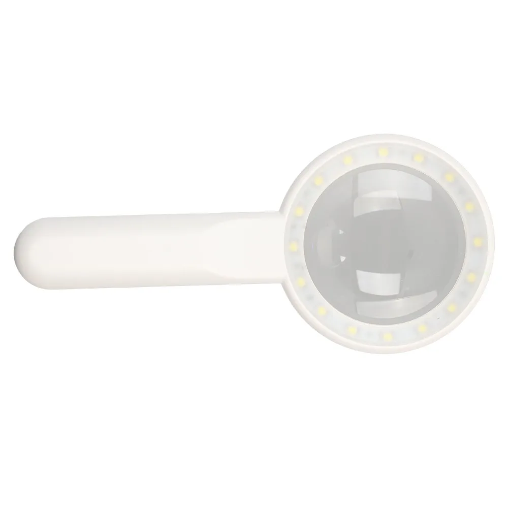 عدسة مكبرة LED احترافية قابلة لإعادة الشحن 16 أضواء LED عدسة مكبرة مضيئة لقراءة الكتب الزجاجية المكبرة