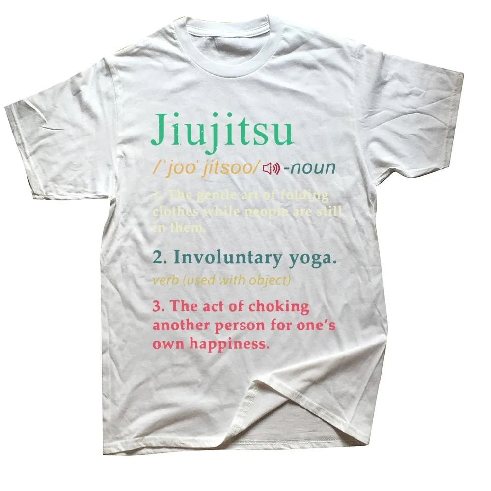 Bjj Brazilian Jiu Jitsu T-shirt Streetwear Cool Art of Folding Sports Tops for Men Summer Tee Japanese Letter Men Clothing