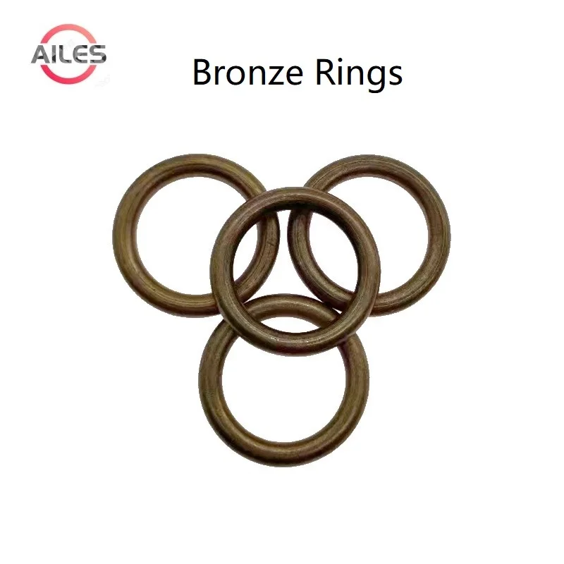 

Pure Bronze Solid Rings 2cm 3.5cm 4cm 5cm 6cm 6.5cm 8cm 9.5cm 11cm 13cm 15.5cm Seamless Door Drawer Furniture Bag DIY Accesseirs