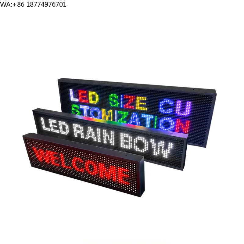 

Full Color RGB Color LED Screen Programmable Indoor LED Scrolling Message Sign Digital LED Display Board