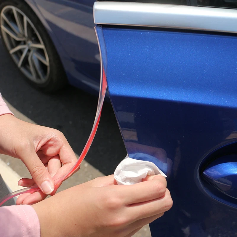 Transparent Car Door Edge Guards Clear Rubber Seal Protector U Shape Edge Trim Car Door Edge Protection For Auto Exterior Parts