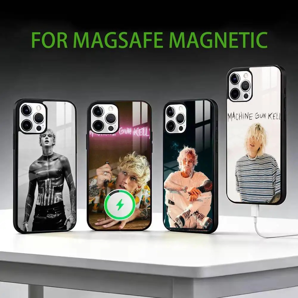 

M-MGK L-Lost Americana Phone Case For iPhone17,16,15,14,13,12,11 Plus,Pro Max Magnetic For Magsafe Wireless Charging