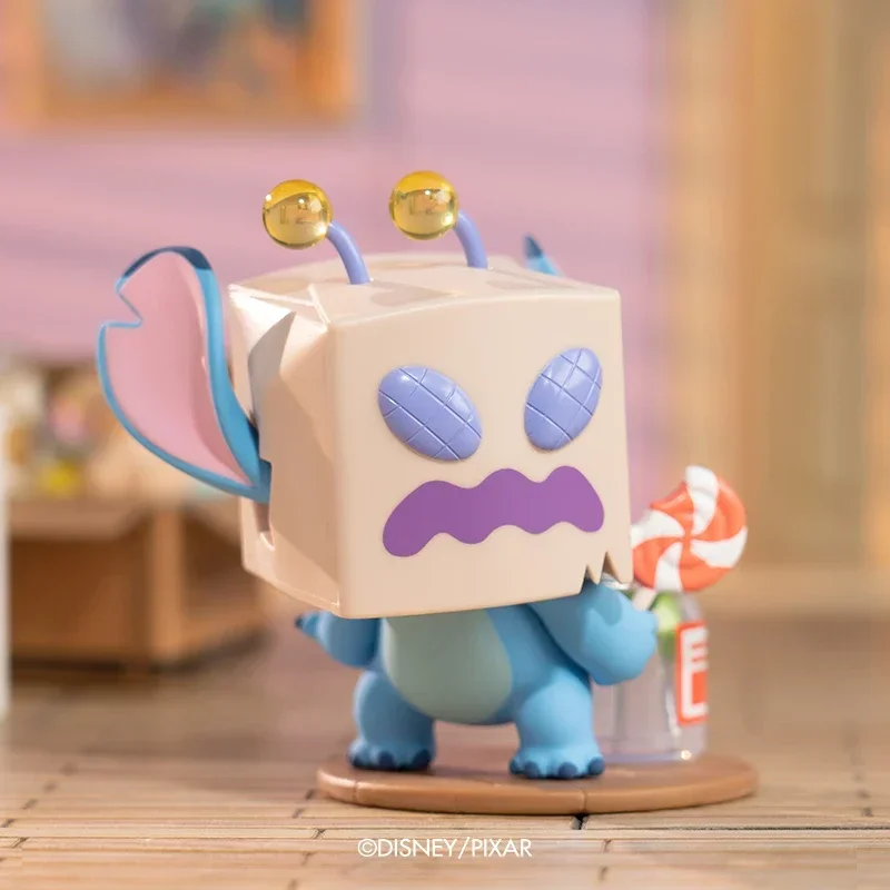 Disney Stitch Wacky Diary Series Blind Box, Decoração de mesa, Animação à mão Envolvente, Presentes de aniversário infantil