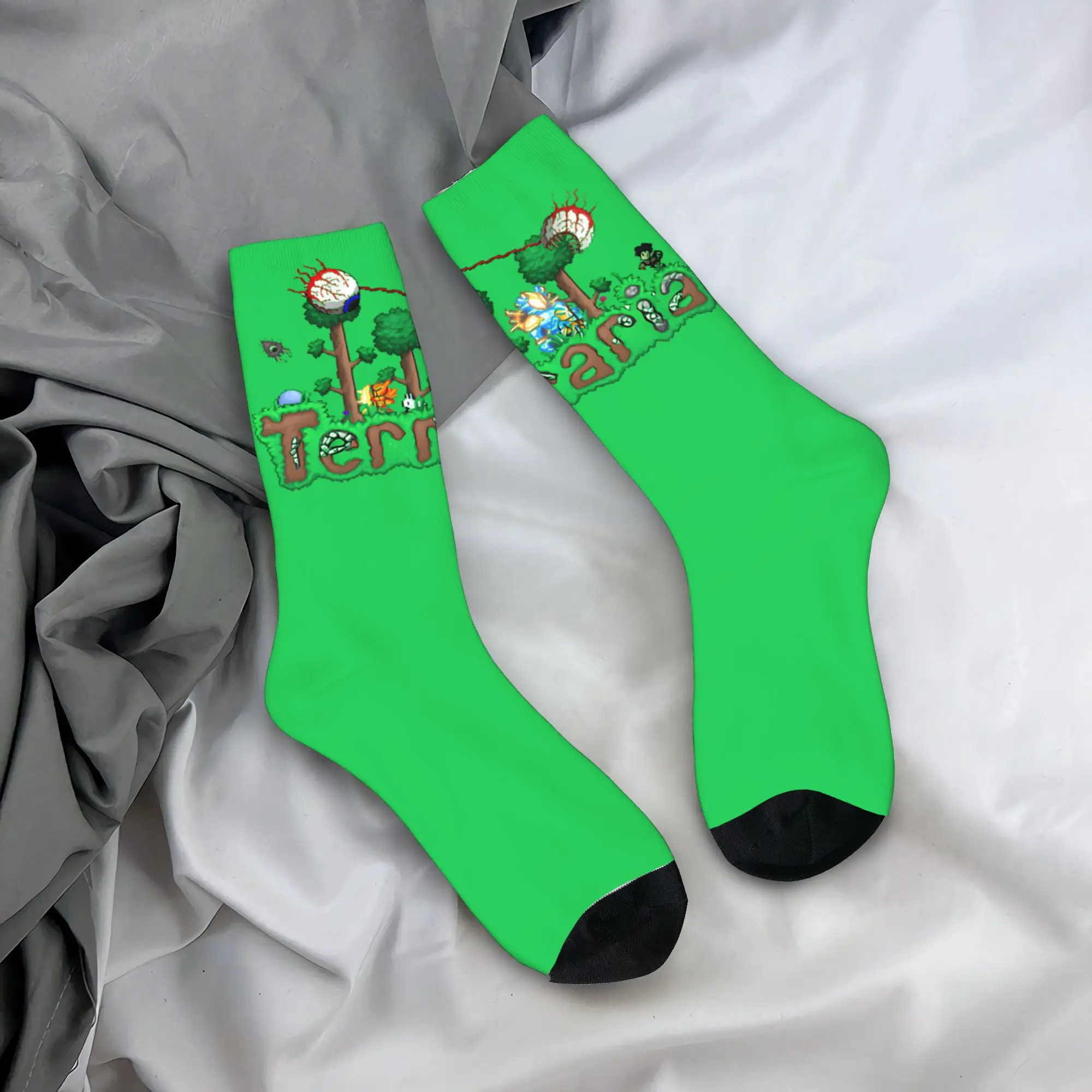

Terraria Game Socks Fashion Stockings Couple Soft Breathable Climbing Socks Spring Design Anti Slip Socks