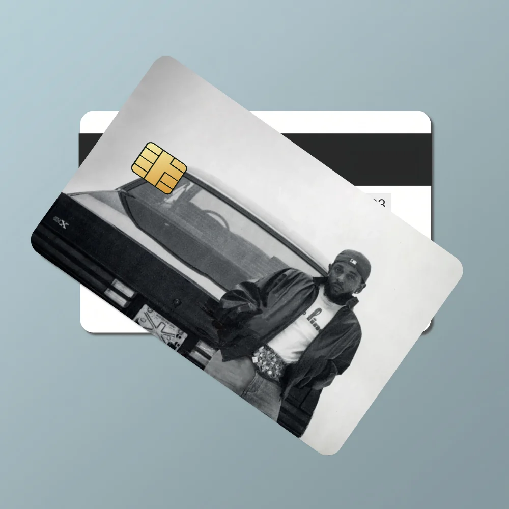 Rapper K-Kendrick L-Lamar GNX Bank Credit Cards Bus Pass Stickers Cool Decoration Waterproof 4PCS Card