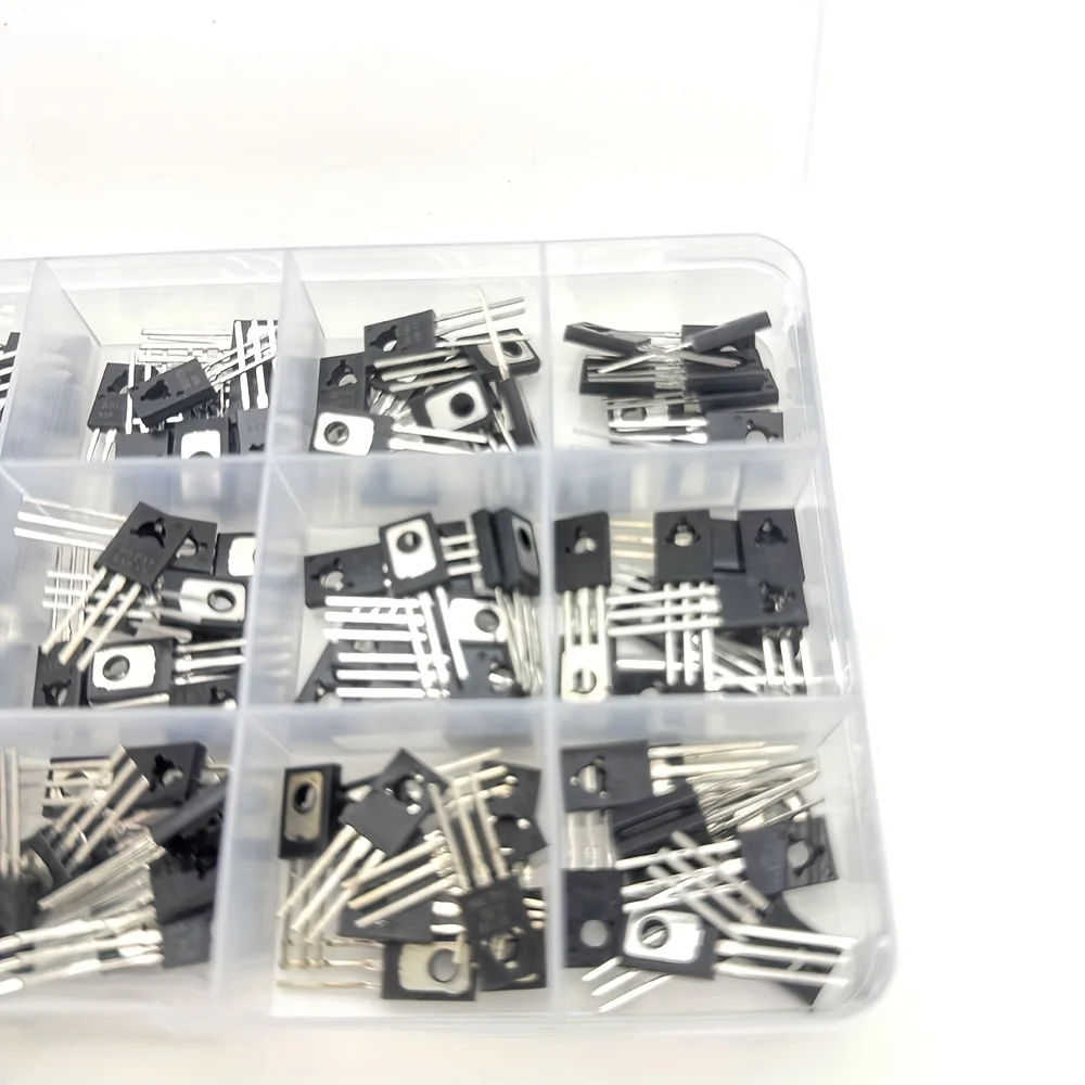 150pcs TO-126 Transistor Assortment Kit Pack B772 D882 BD139 BD140 C106 D669 B649 D237 D238 13003 BD136 BD235 BD438 BT134 2P4M image 2