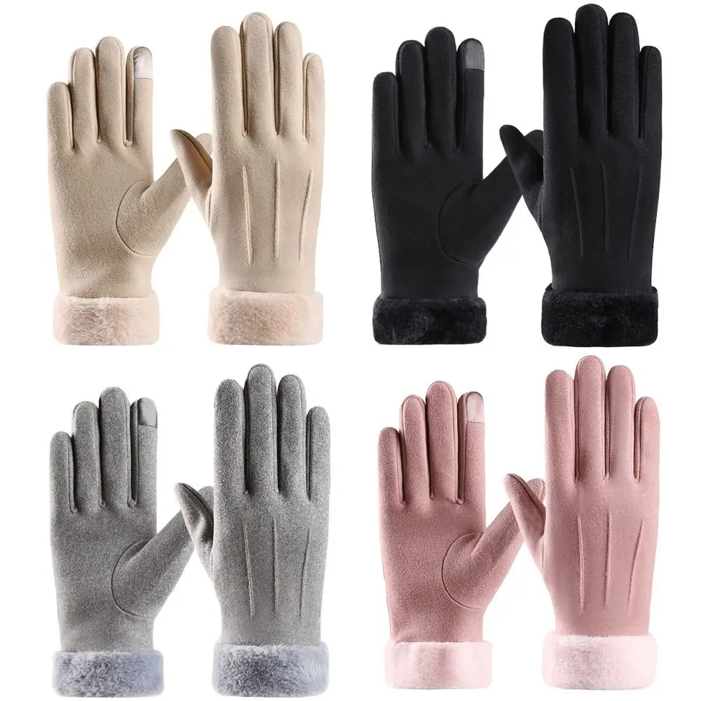 Winter Warm Thick Gloves Outdoor Guantes Touchscreen Gloves Women Gloves & Mittens