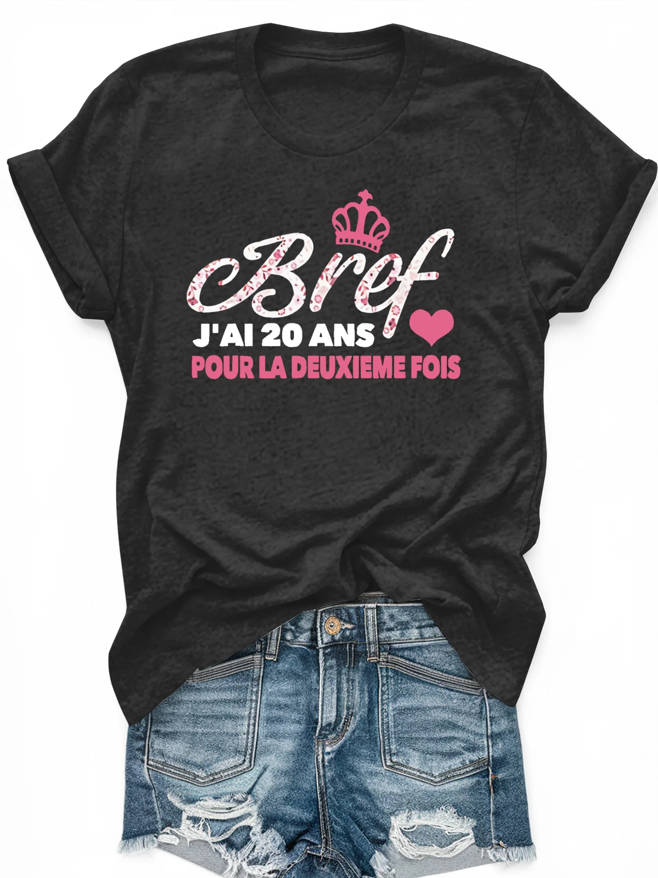 

Women's large-size printed short-sleeved T-shirt, loose and casual, soft, comfortable and breathable, outdoor sports
