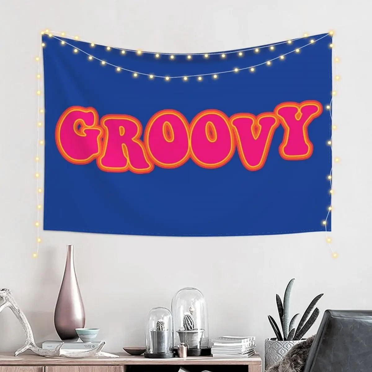 Retro Groovy Tapestry Kawaii Room Decor Carpet Wall Wall Decorations Bedrooms Decor Tapestry