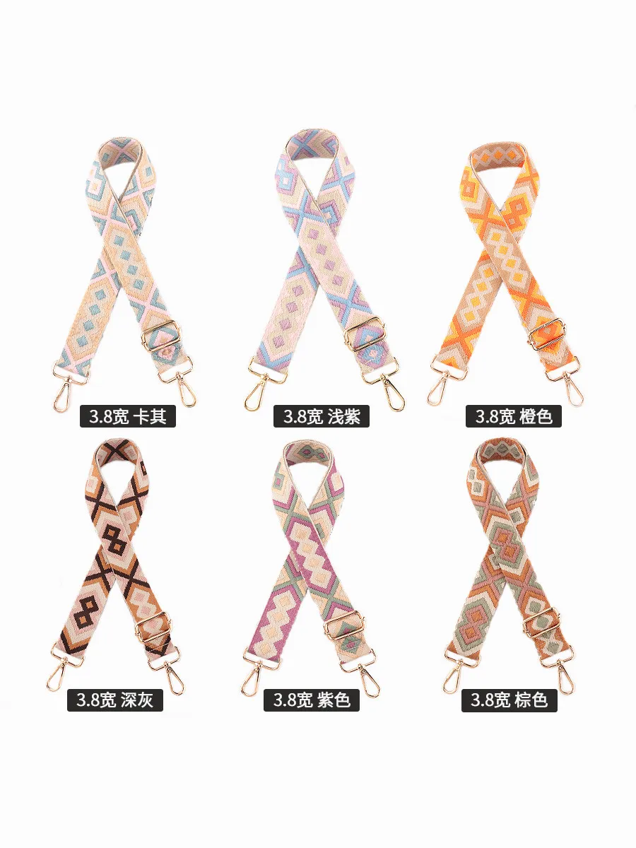 Fashionable And Versatile Ethnic Style Shoulder Strap With Multifunctional Adjustable Bag Strap Travel Accessories