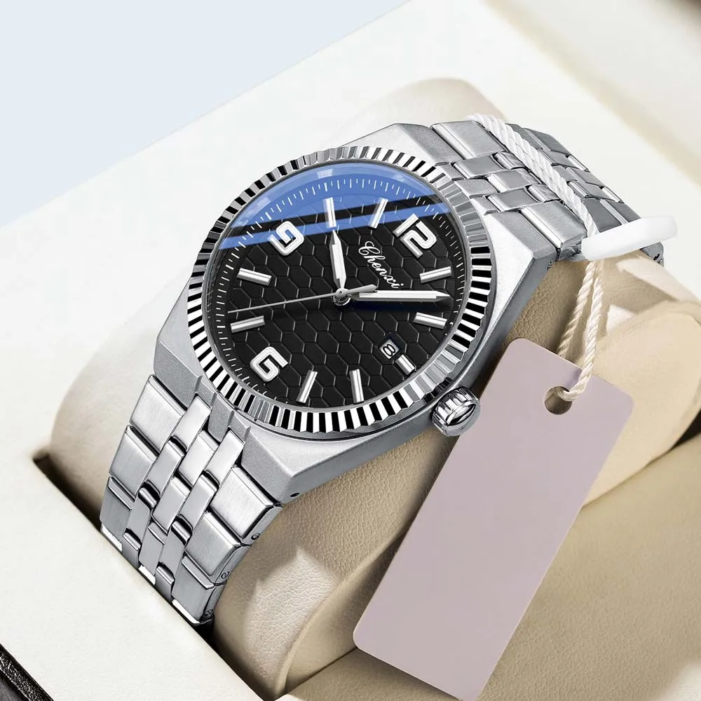 CHENXI Luxury Watch For Man Stainless Steel Waterproof Luminous Date Couple  Watch Quartz Women's  Watches Male Clock  New