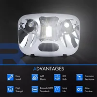 M53K_LED Luz de techo superior interior F37Z-13776-B para Ford