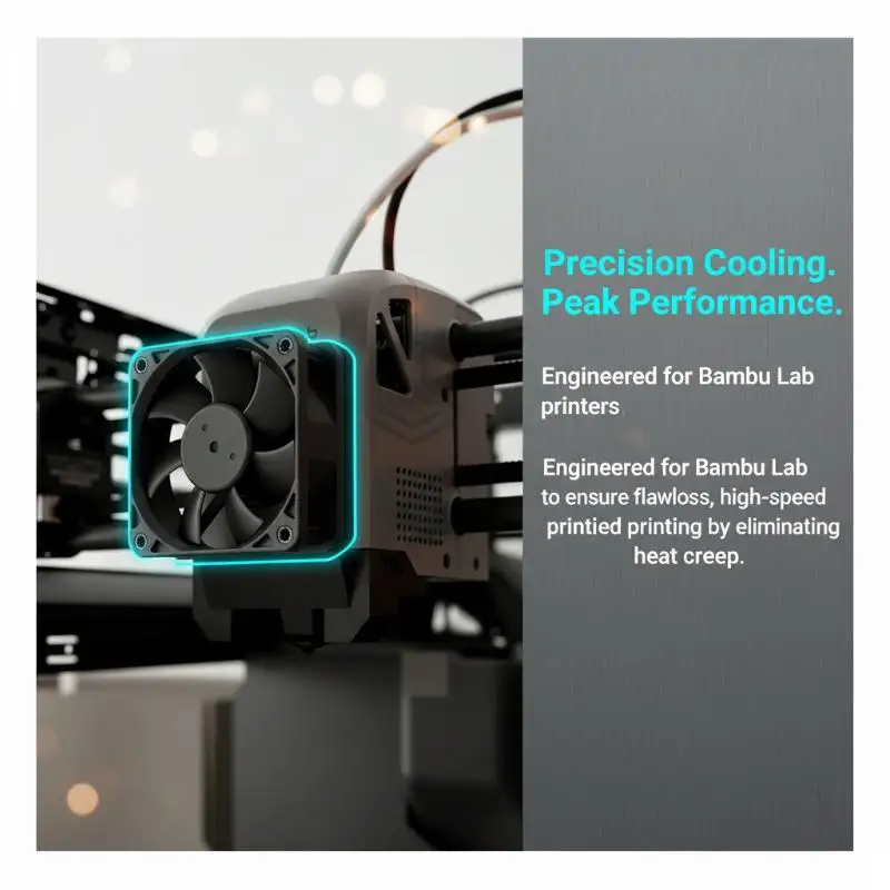 

1 шт. вентилятор 5015, мини-вентилятор 2510, 5В, 15000 об/мин, с кабелем, аксессуары для 3D-принтеров X1 P1P P1S для Bambu Lab