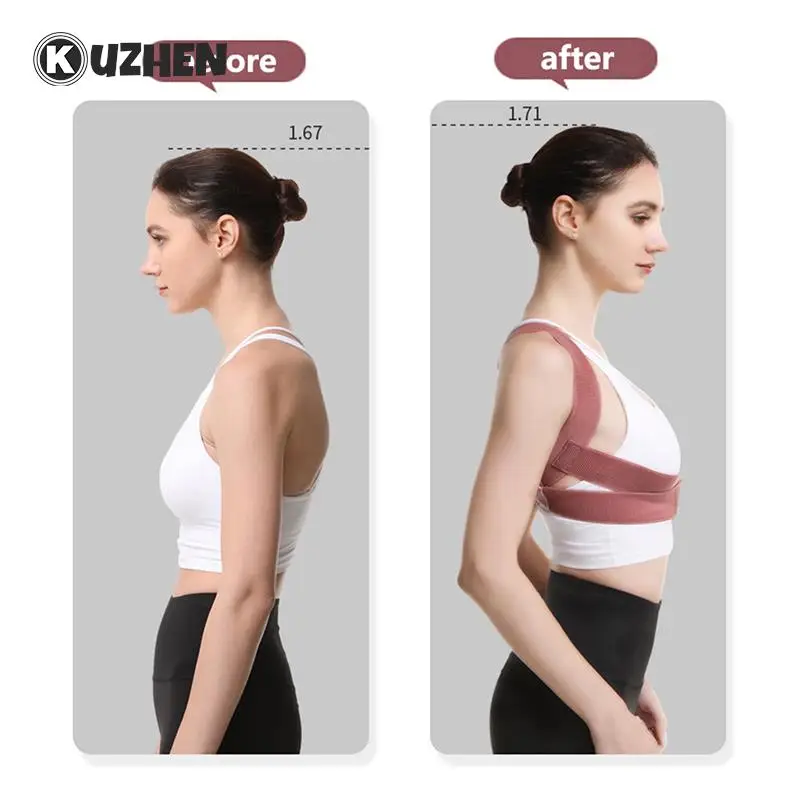 Chest Posture Corrector Invisible Body Shaper Women Adjustable Elastic Back Support Belt Shoulder Brace Body Shaper Corset