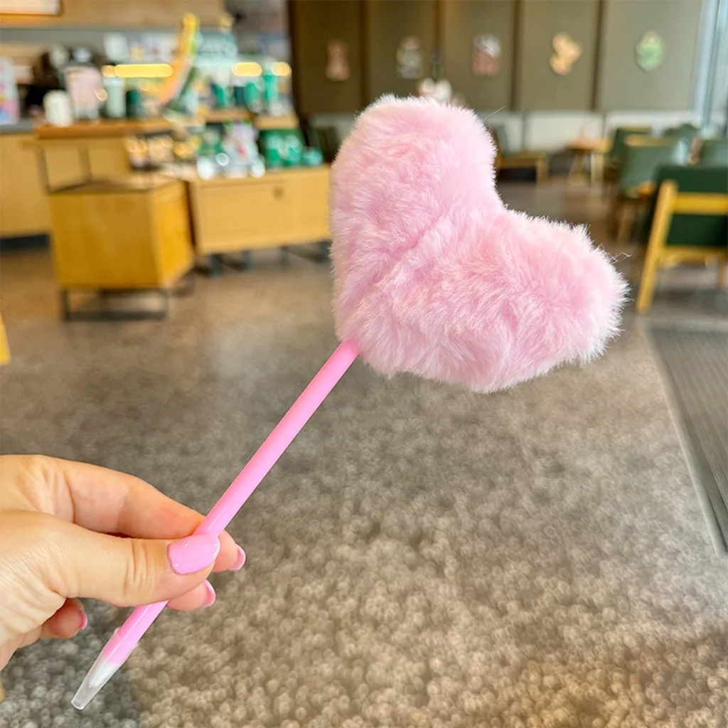 Office School Pen Comfortable Gift Ballpoint Pen Fluffy Ballpoint Pen Plush For Journal Daily Use School